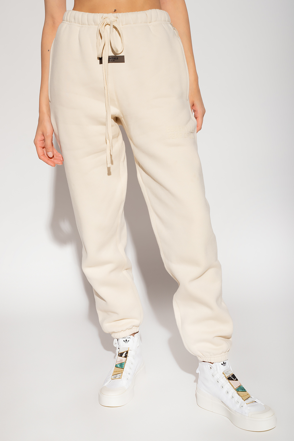 Cream Sweatpants with logo Fear Of God Essentials - Vitkac Canada